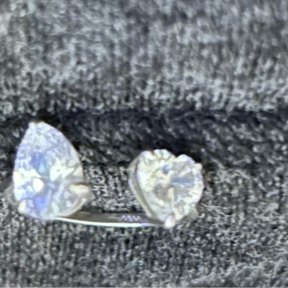Melinda Maria Silver Ring with White Gemstones